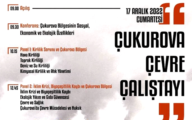 Adana'da Çukurova Çevre Çalıştayı Düzenleniyor..