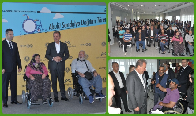 Mersin'de  50 Engelli Yurttaşa Akülü Sandalye Törenle Teslim Edildi