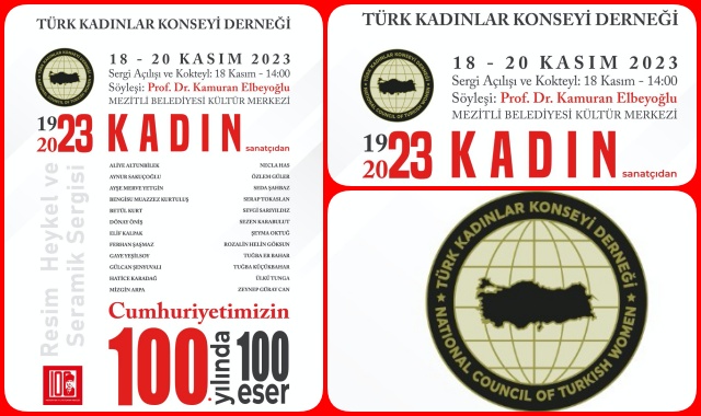 TKKD Mersin'den Cumhuriyetin 100. Yılında 100 Eser Sergisi
