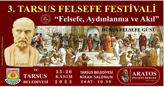  3. TARSUS FELSEFE FESTİVALİ BAŞLIYOR