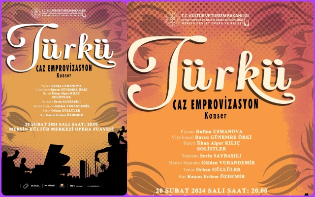 Mersin DOB'nden Türkü Caz Emprovizasyon Konseri