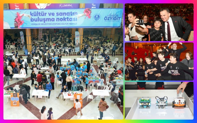 Yenişehir'de 8 İlden 500 Öğrenci Robot Yarışmasına Katıldı 