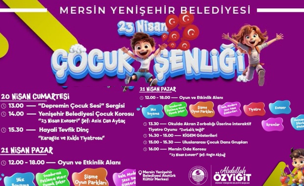 Yenişehir Belediyesi, Çocuklar İçin Çok Renkli Bayram Programı Hazırladı