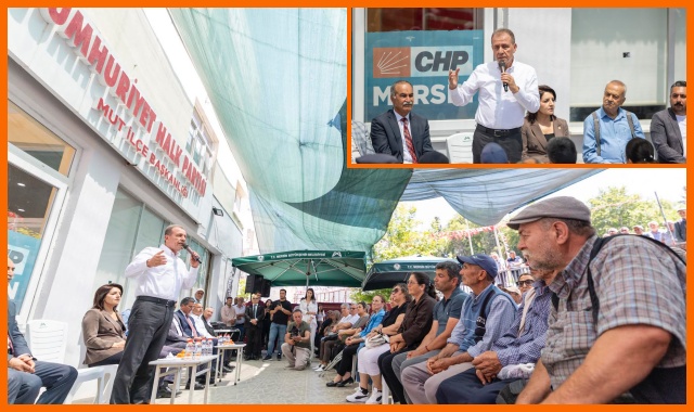 BAŞKAN SEÇER, CHP MUT İLÇE ÖRGÜTÜNÜ ZİYARET ETTİ