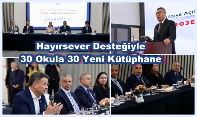 Hayırsever Desteğiyle 30 Okula 30 Yeni Kütüphane