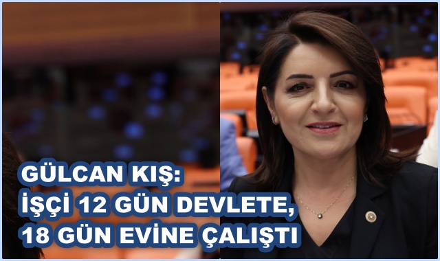 GÜLCAN KIŞ: İŞÇİ 12 GÜN DEVLETE, 18 GÜN EVİNE ÇALIŞTI