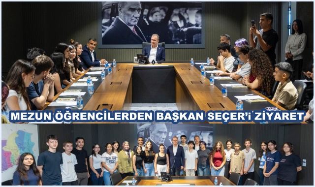 MEZUN ÖĞRENCİLERDEN BAŞKAN SEÇER’i ZİYARET