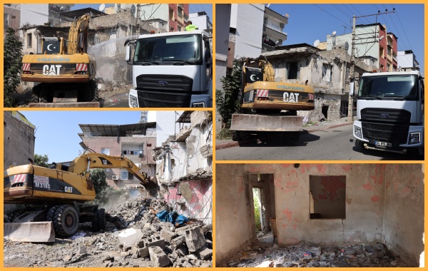 TOROSLAR’DA METRUK YAPILAR TEMİZLENİYOR