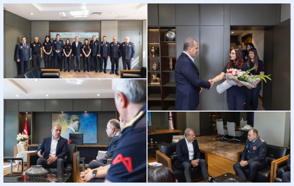 BAŞKAN SEÇER’DEN MERSİN İTFAİYESİ’NE TEŞEKKÜR