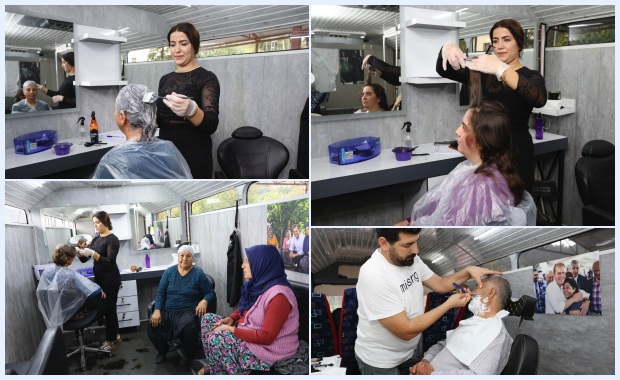 MOBİL KUAFÖR  MERSİN'DE 40 BİN 100 KİŞİYE HİZMET  VERDİ