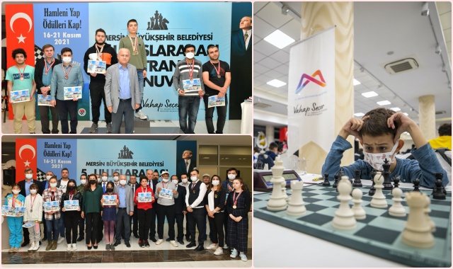 5. Mersin Uluslararası Açık Satranç Turnuvası'nda Sporcular Ödüllendirildi